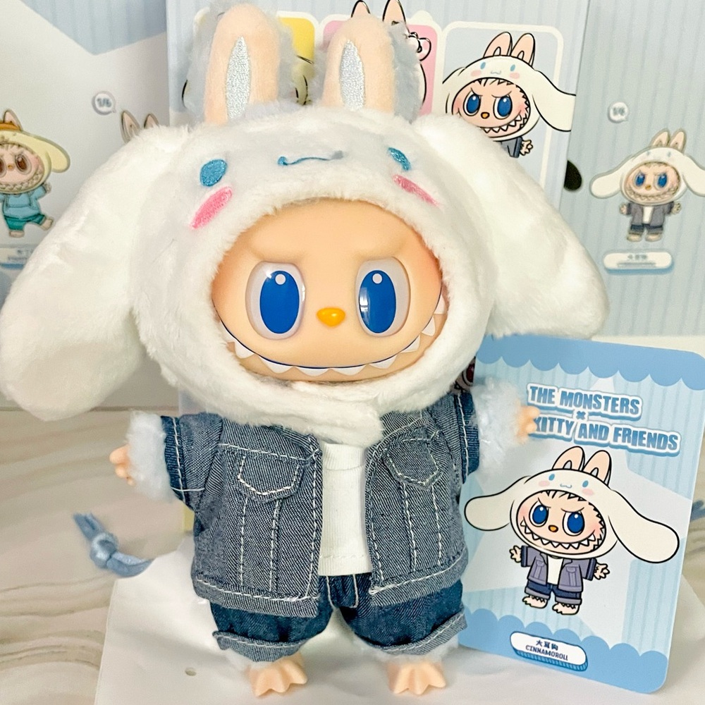 POPMART Labubu Hello Kitty and Friends Plush Pendant - Cinnamoroll